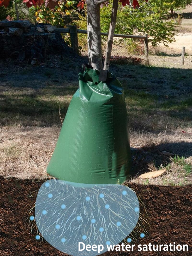 USHIGHLIGHT USHIGHTLIGHT All New 20 Gallon Tree Watering Bag, Slow Release Watering Bag for Trees, Portable Tree Drip Irrigation Bag, Water Saving Irrigation Water System(1/2/3) (3, 20 Gallon) - Image 4